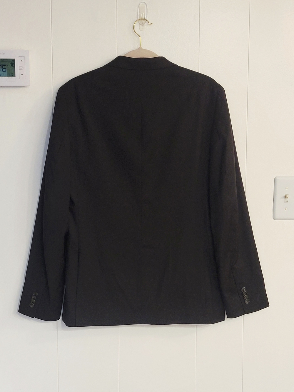 H&M Men's Black Slim Fit Single-Breasted Blazer - Picture 4 of 7